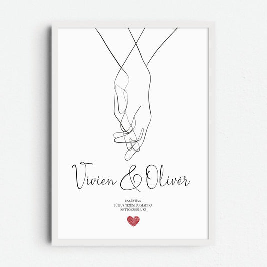 Egyedi falikép évfordulóra, esküvőre