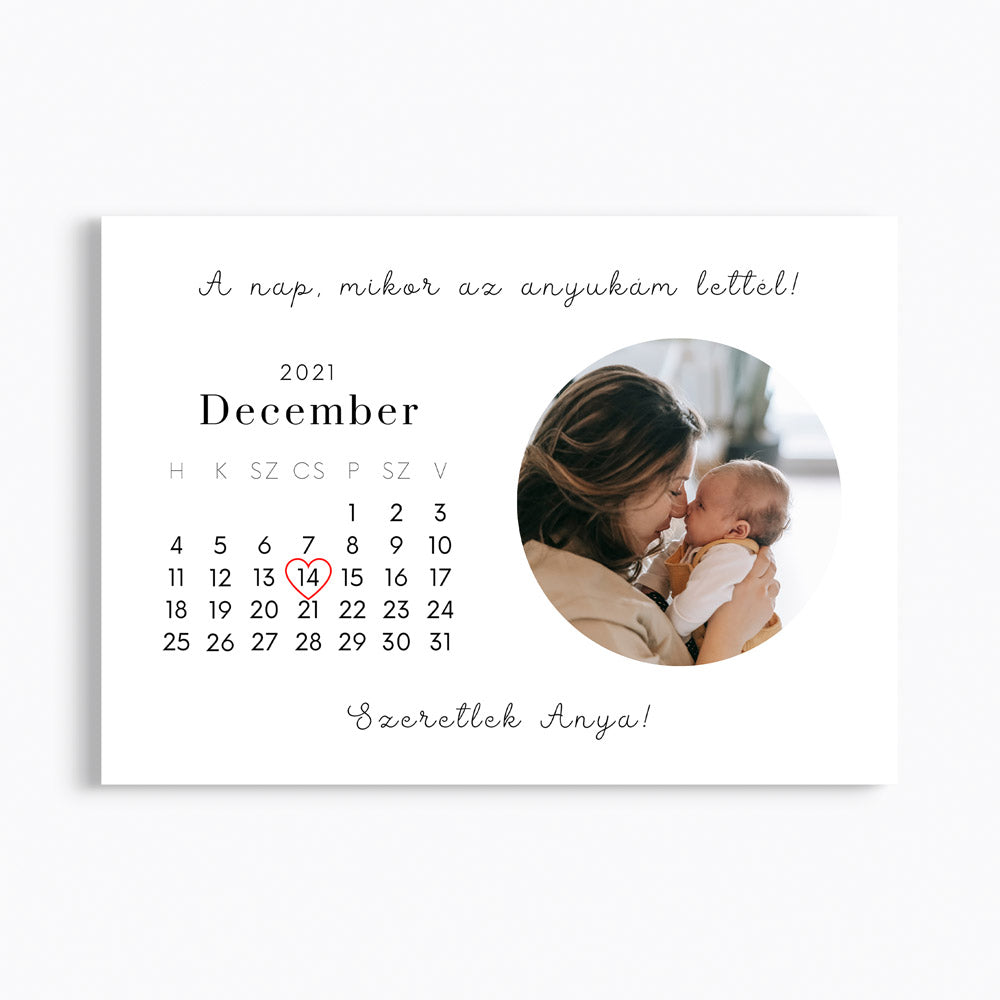 A nap, mikor az anyukám lettél dátumos