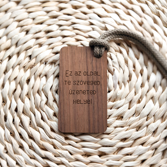 Személyre szabható szöveg. autós dísz