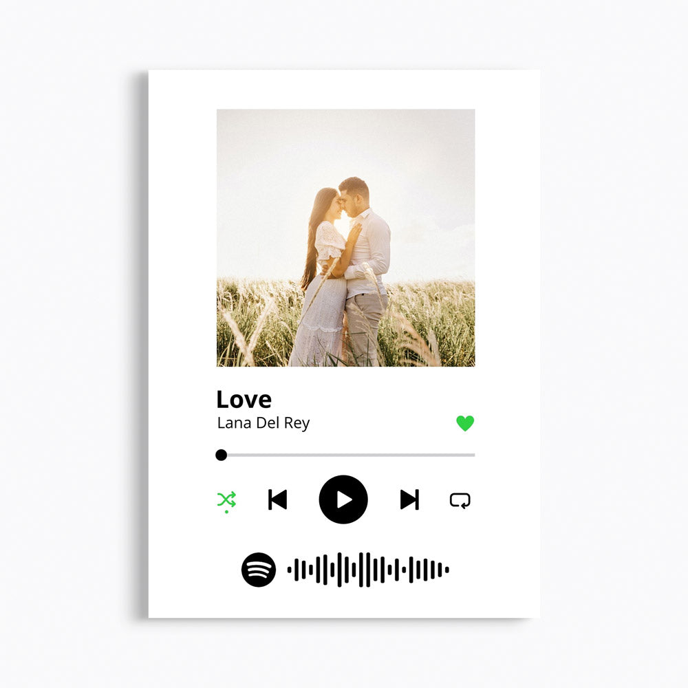 Egyedi Fotós Zenekódos falikép