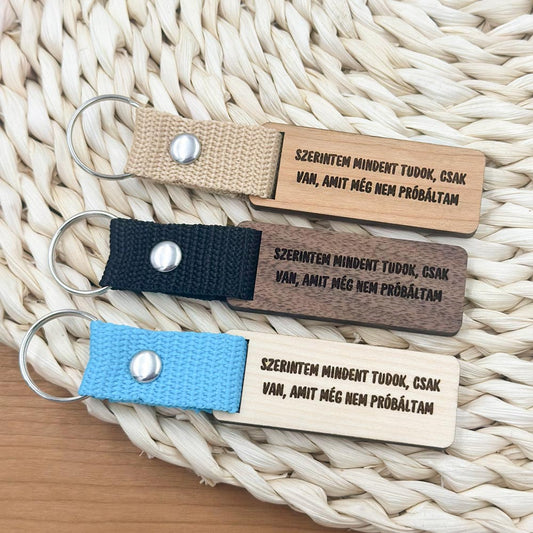 Szerintem mindent tudok csak van, amit még nem próbáltam kulcstartó