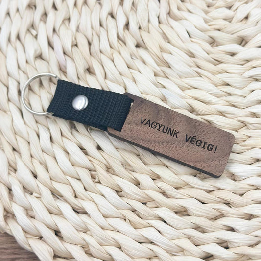 Vagyunk végig! kulcstartó