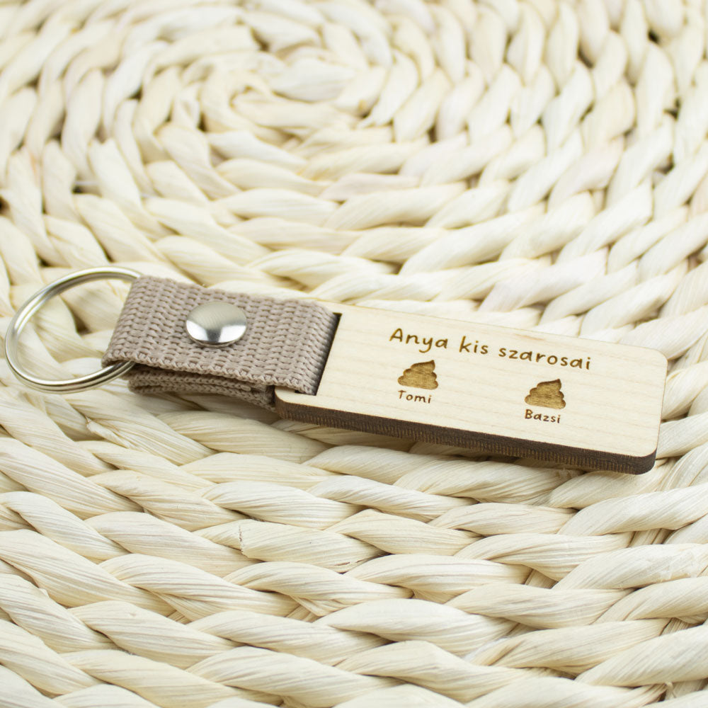 Anya kis szarosai kulcstartó