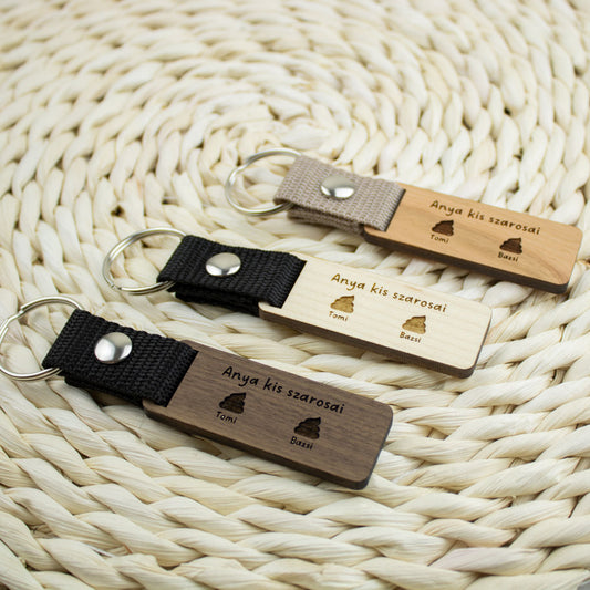 Anya kis szarosai kulcstartó