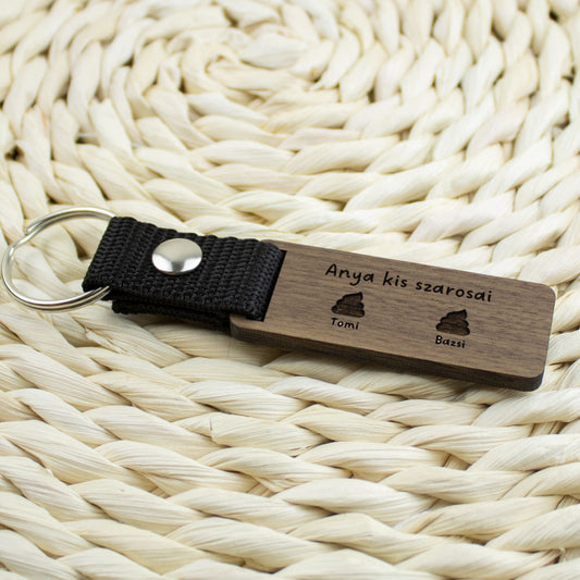 Anya kis szarosai kulcstartó