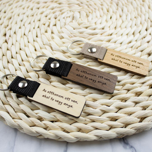 Az otthonom ott van, ahol te vagy anya. kulcstartó