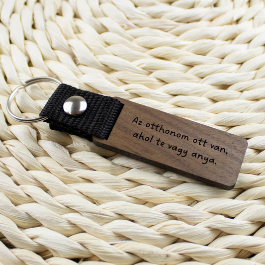 Az otthonom ott van, ahol te vagy anya. kulcstartó