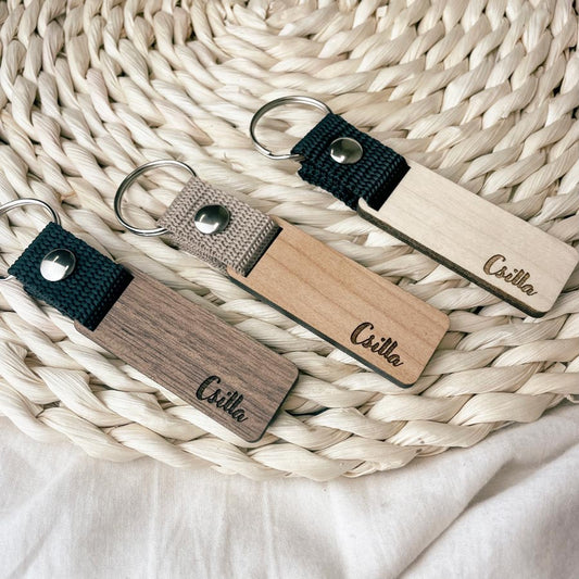 Egyedi neves kulcstartó