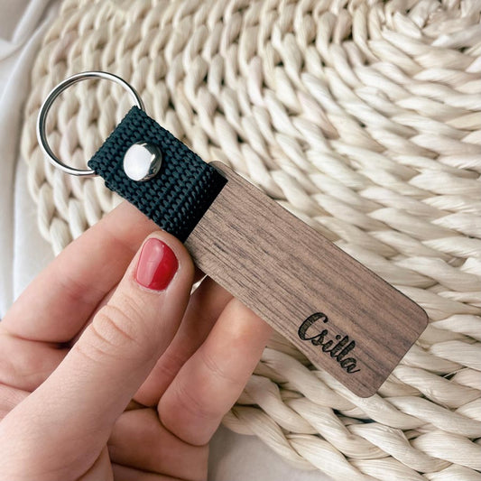 Egyedi neves kulcstartó