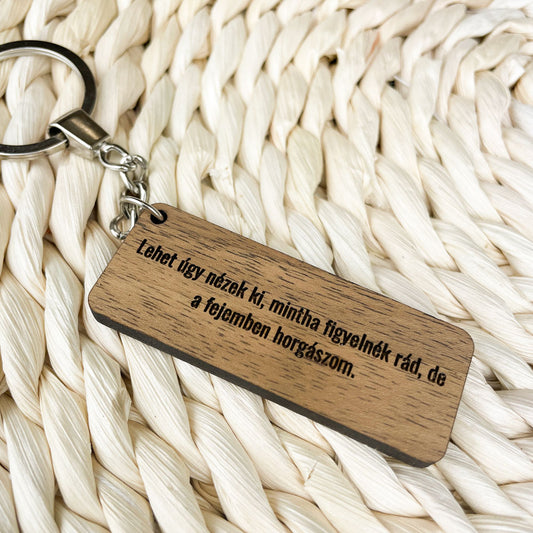 "...a fejemben horgászom" kulcstartó