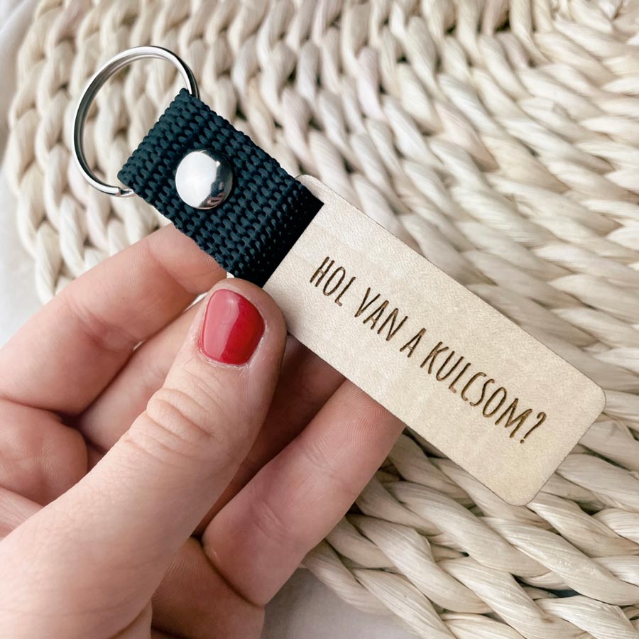 Hol van a kulcsom? kulcstartó