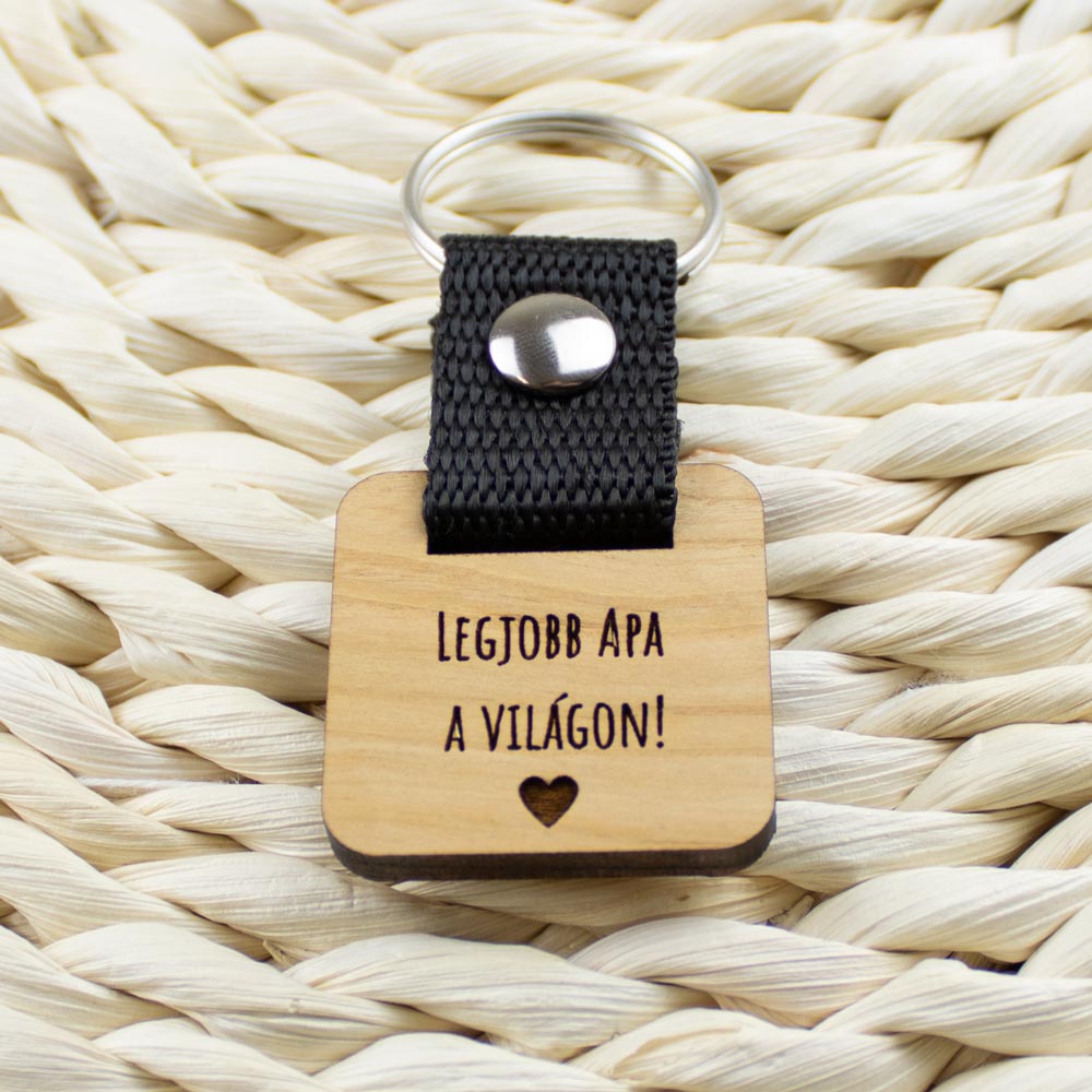 Legjobb apa a világon kulcstartó