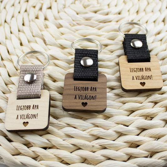 Legjobb apa a világon kulcstartó