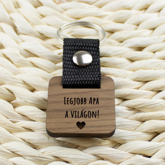 Legjobb apa a világon kulcstartó