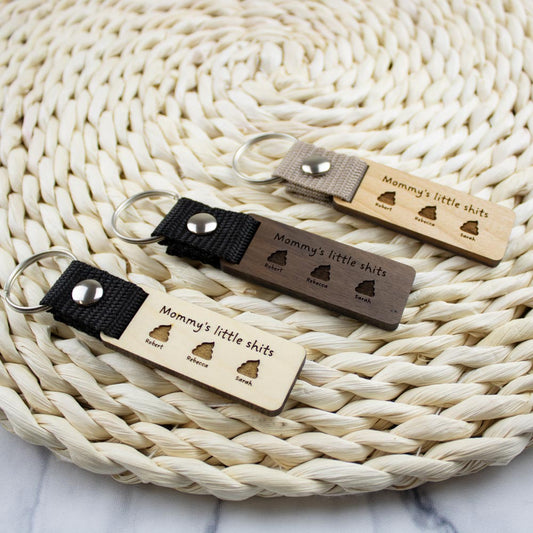 Mommy's little shits kulcstartó