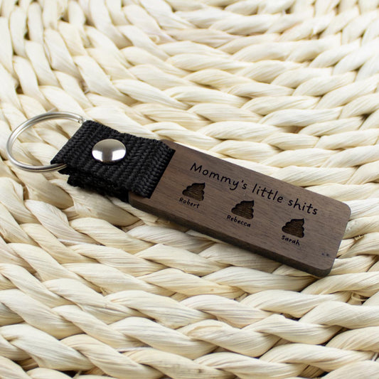 Mommy's little shits kulcstartó