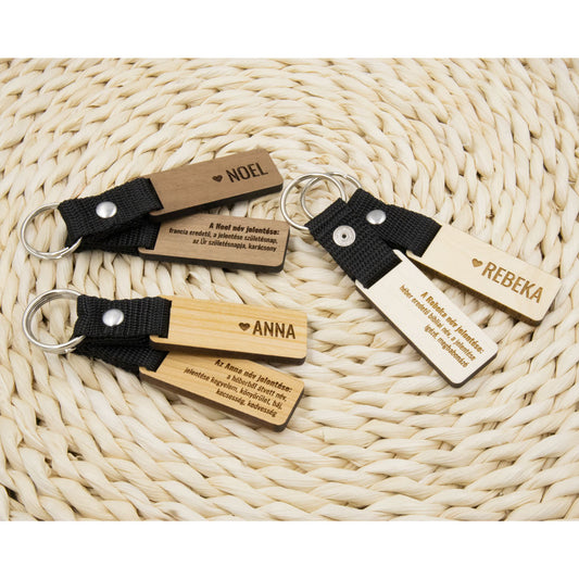 Egyedi név és jelentése kulcstartó