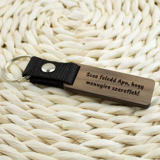 Sose feledd Apa, hogy mennyire szeretlek kulcstartó