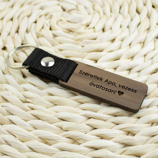 Szeretlek Apa, vezess óvatosan kulcstartó