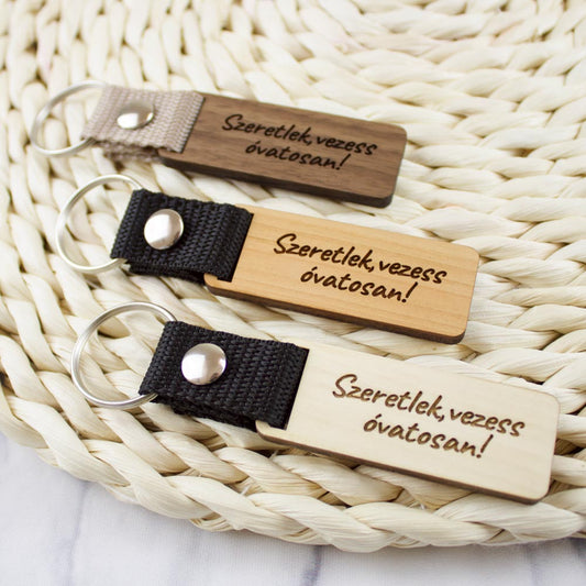 Szeretlek, vezess óvatosan! kulcstartó No.2