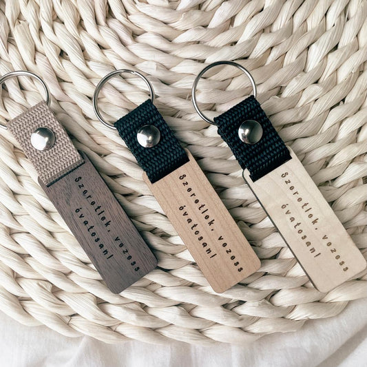 Szeretlek, vezess óvatosan! kulcstartó No.1