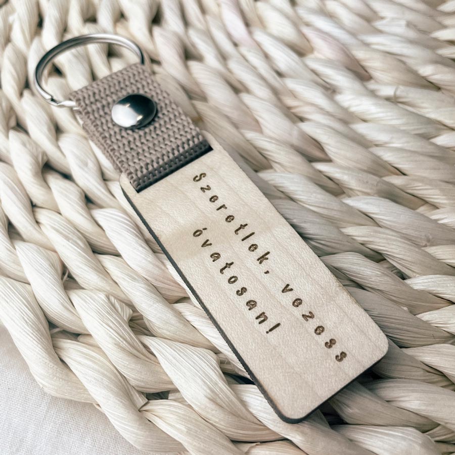 Szeretlek, vezess óvatosan! kulcstartó No.1