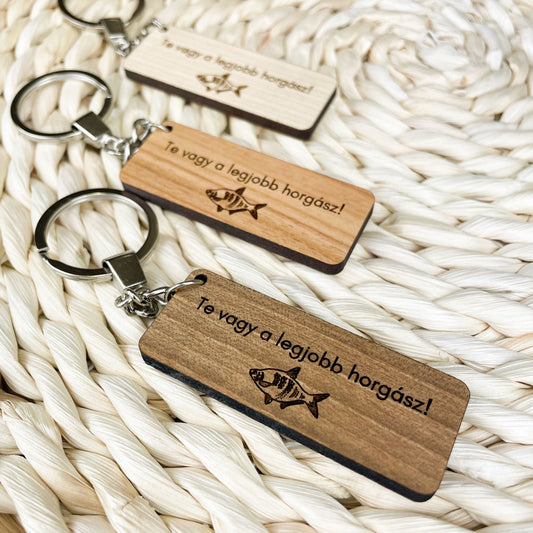 Te vagy a legjobb horgász! kulcstartó