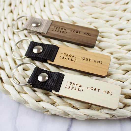 Tudom, hogy hol laksz! kulcstartó