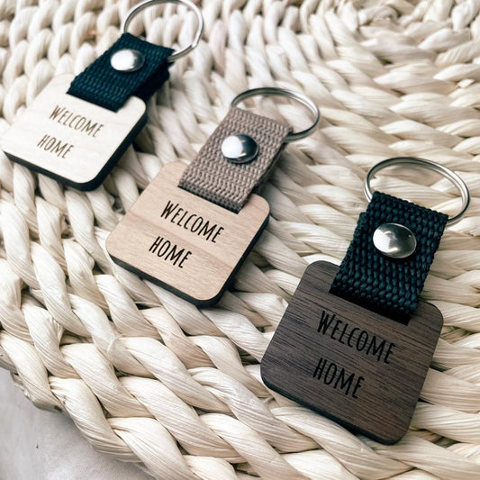 Welcome home kulcstartó