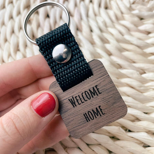 Welcome home kulcstartó