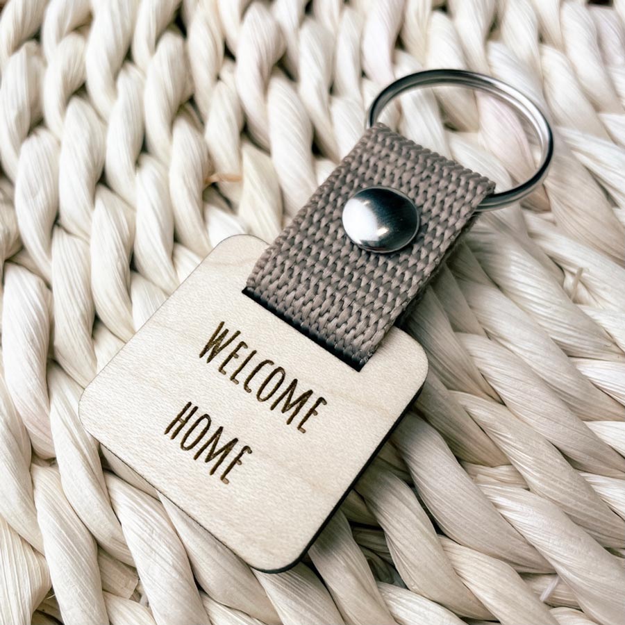 Welcome home kulcstartó