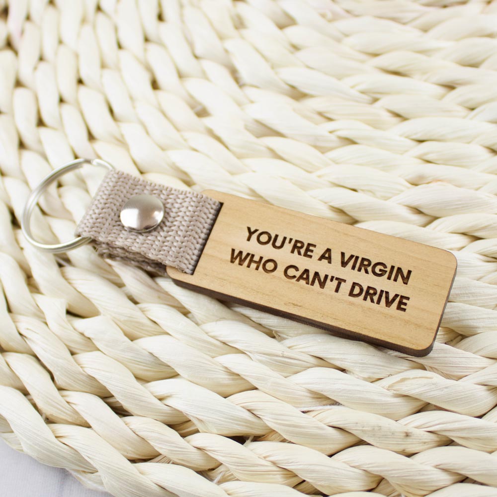 You are a virgin who can't drive kulcstartó