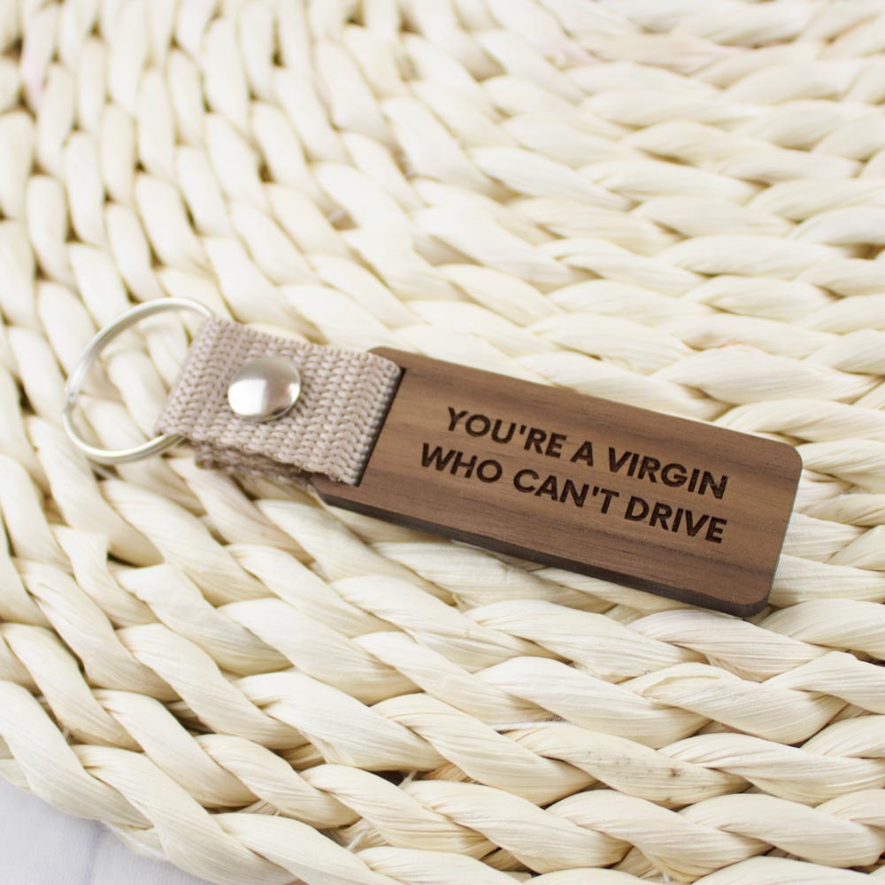 You are a virgin who can't drive kulcstartó