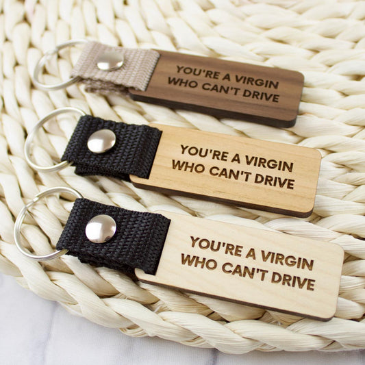 You are a virgin who can't drive kulcstartó