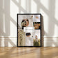 Esküvő fotókollázs falikép